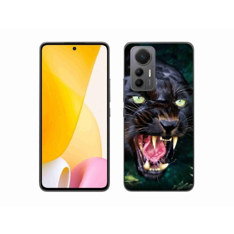 Gél borítás mmCase a Xiaomi 12 Lite számára - dühös fekete párduc