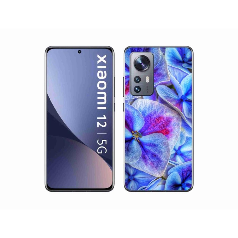 Gél borító mmCase a Xiaomi 12 - kék virágok 1