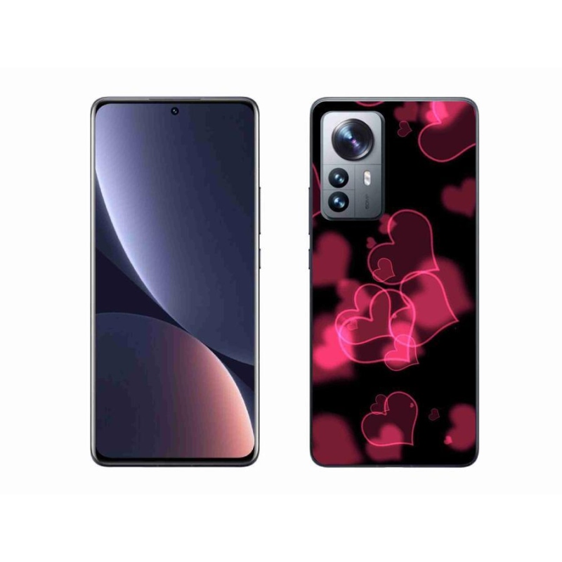 Gél borítás mmCase a Xiaomi 12 Pro-hoz - piros szívek