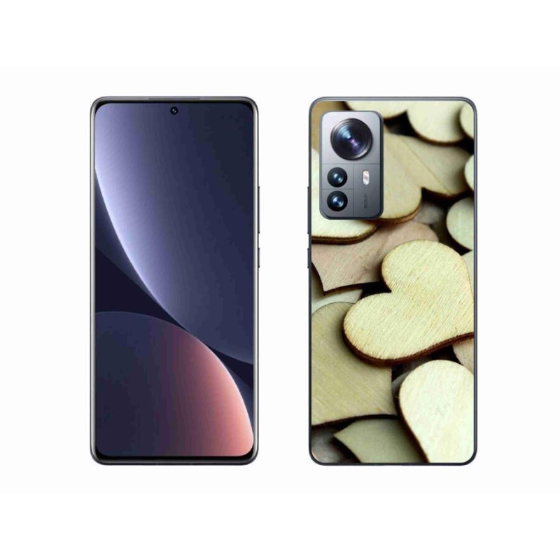 Gél borítás mmCase a Xiaomi 12 Pro számára - fából készült szívek
