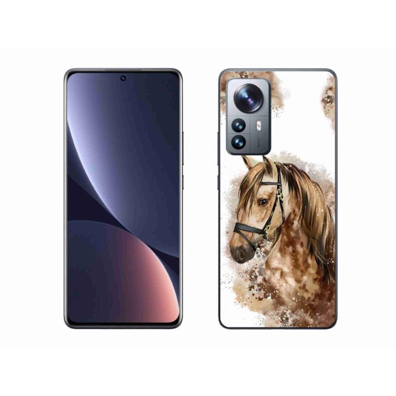 Gél borítás mmCase a Xiaomi 12 Pro számára - barna rajzfilm ló