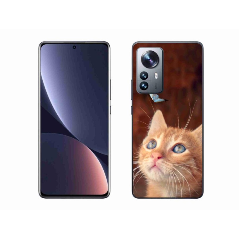 Gél borítás mmCase a Xiaomi 12 Pro számára - pillangó és cica