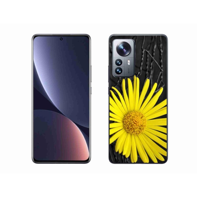 Gél borítás mmCase a Xiaomi 12 Pro-hoz - sárga virág
