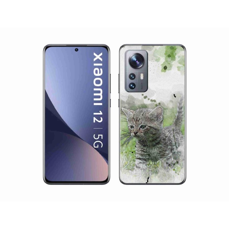 Gél borító mmCase a Xiaomi 12-hez - aranyos cica 1