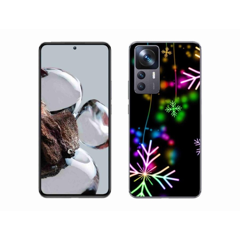 Gél borítás mmCase a Xiaomi 12T-hez - színes pelyhekkel