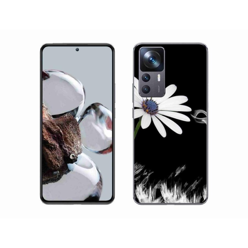 Gél borítás mmCase a Xiaomi 12T-hez - fehér virág