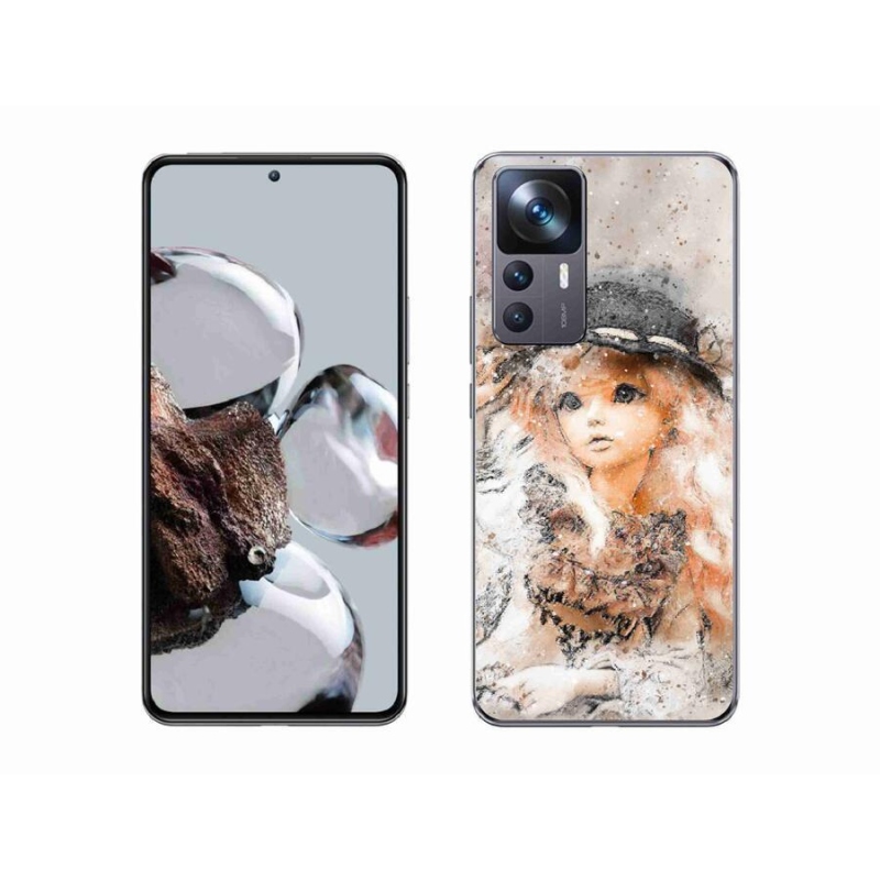 Gél borító mmCase a Xiaomi 12T-hez - lány kalapban