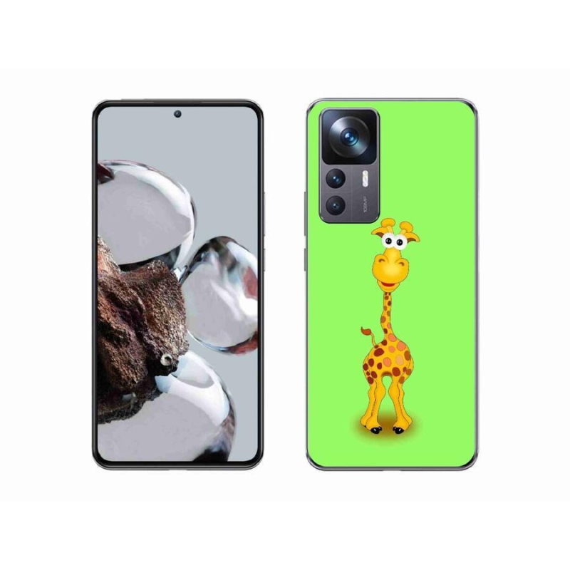 Gél borítás mmCase a Xiaomi 12T-hez - rajzfilm zsiráf