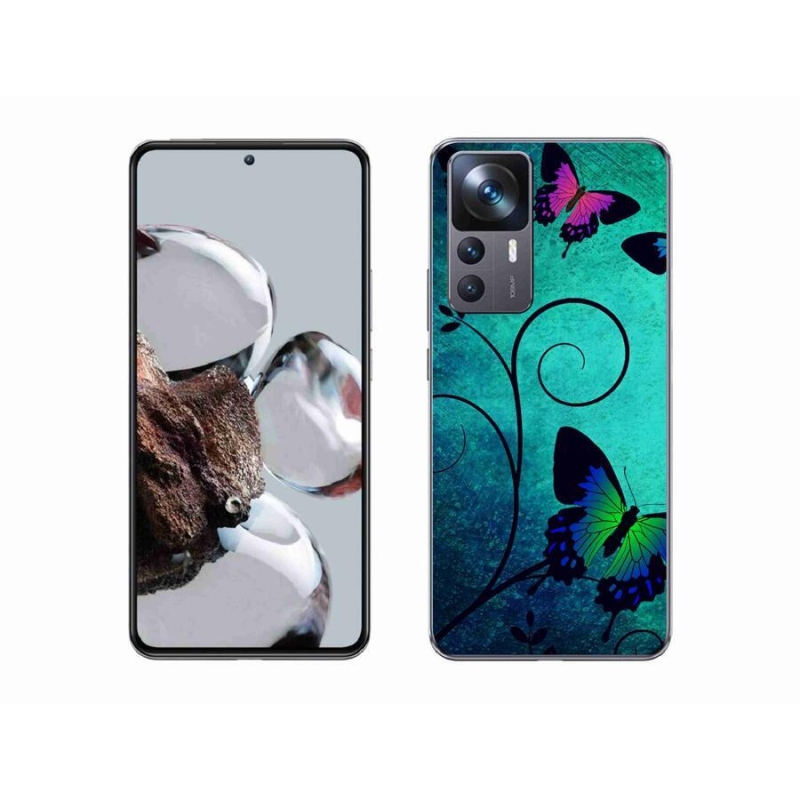 Gél borítás mmCase a Xiaomi 12T Pro számára - színes pillangók
