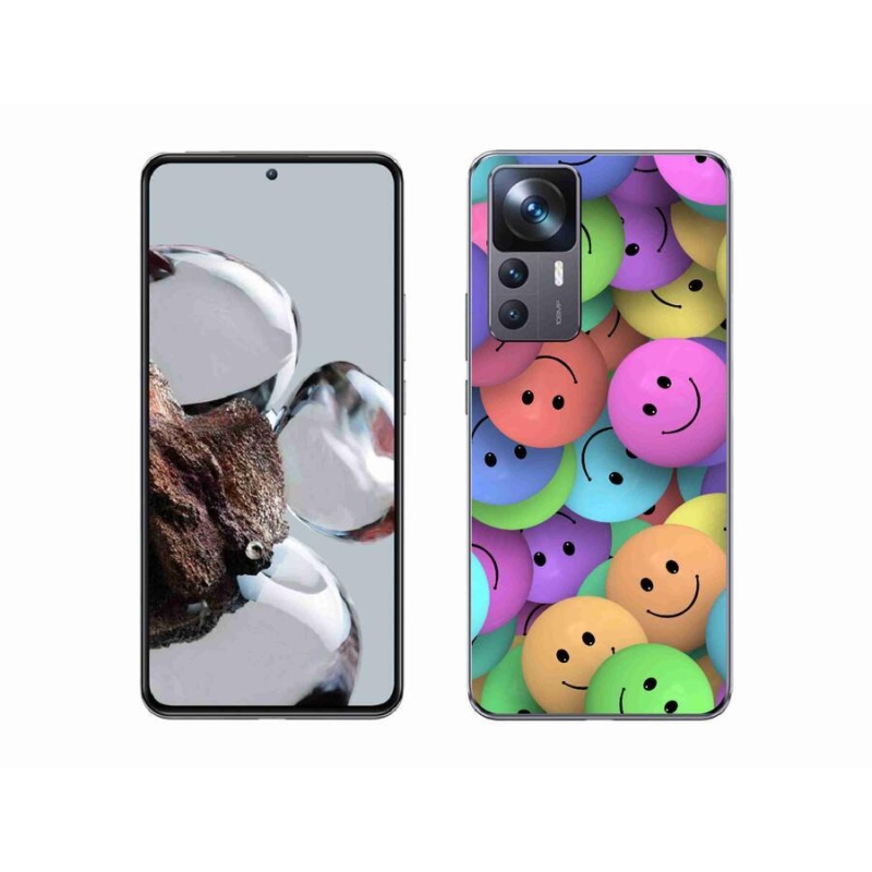 Gél borítás mmCase a Xiaomi 12T Pro számára - színes smiley-k