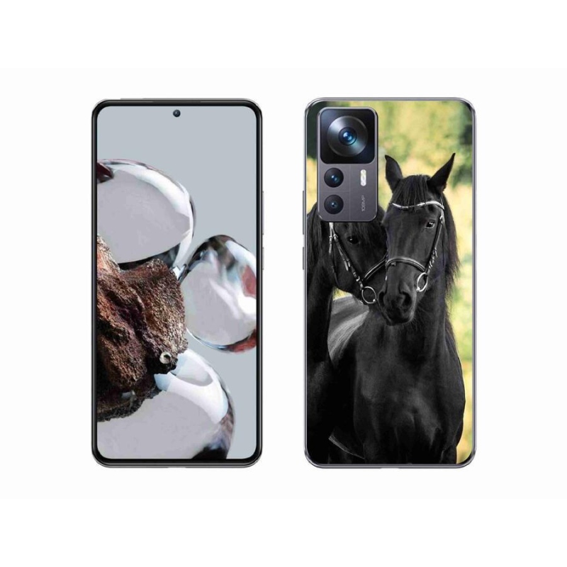 Gél borítás mmCase a Xiaomi 12T Pro számára - két fekete ló