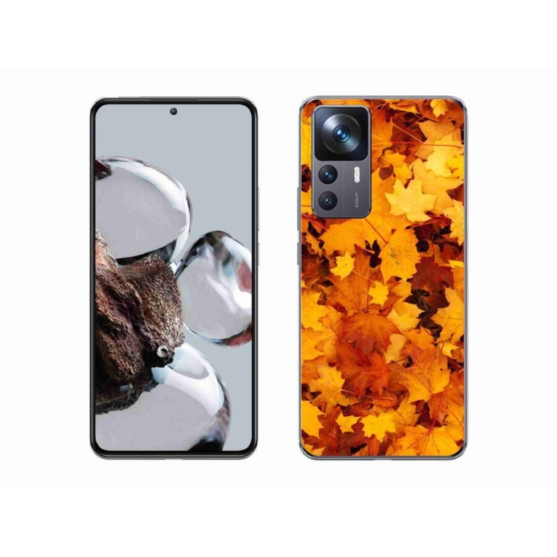 Gél borítás mmCase a Xiaomi 12T Pro számára - juharlevelek