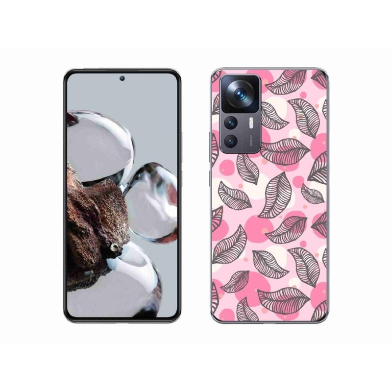 Gél borítás mmCase a Xiaomi 12T Pro számára - rajzfilmes hulló levelek