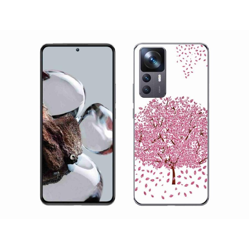 Gél borítás mmCase a Xiaomi 12T Pro számára - rajzfilmfa levelekkel