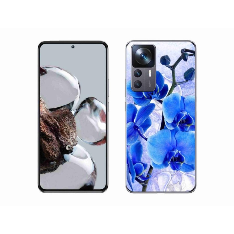 Gél borítás mmCase a Xiaomi 12T Pro számára - kék virágok