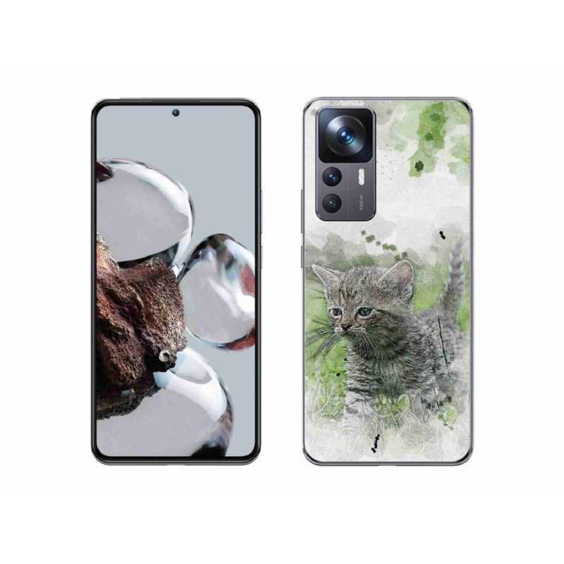Gél borítás mmCase a Xiaomi 12T Pro számára - aranyos cica 1