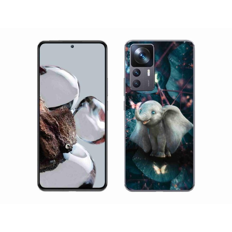 Gél borítás mmCase a Xiaomi 12T Pro számára - aranyos elefánt