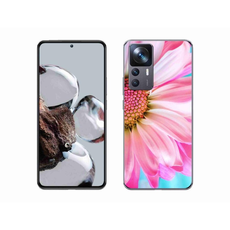 Gél borítás mmCase a Xiaomi 12T Pro-hoz - rózsaszín virág
