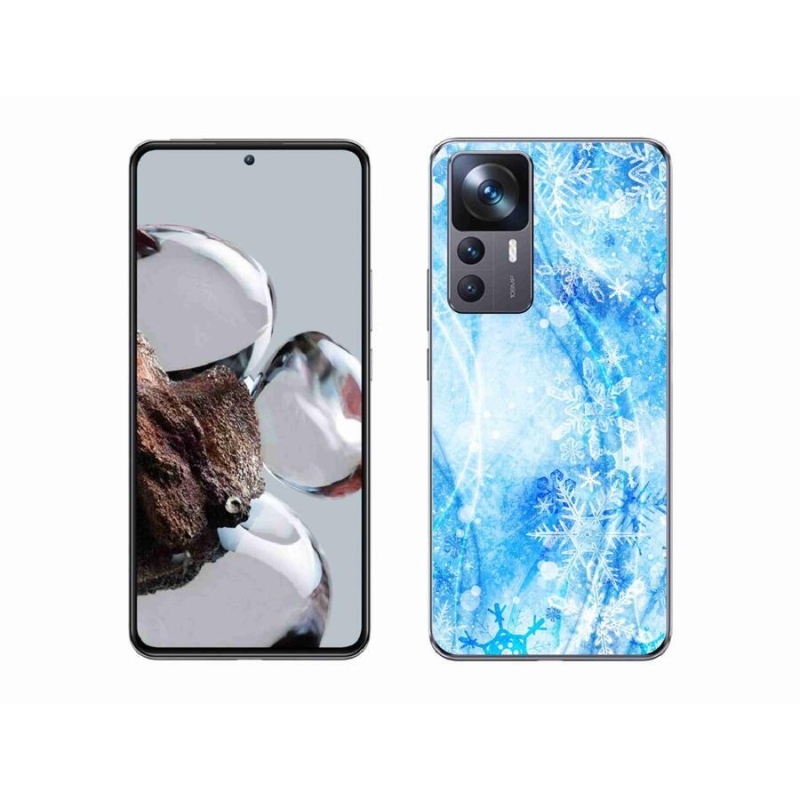 Gél borítás mmCase a Xiaomi 12T Pro számára - hópelyhek