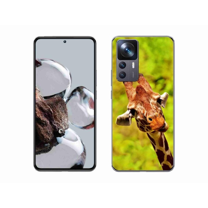 Gél borítás mmCase a Xiaomi 12T Pro számára - zsiráf