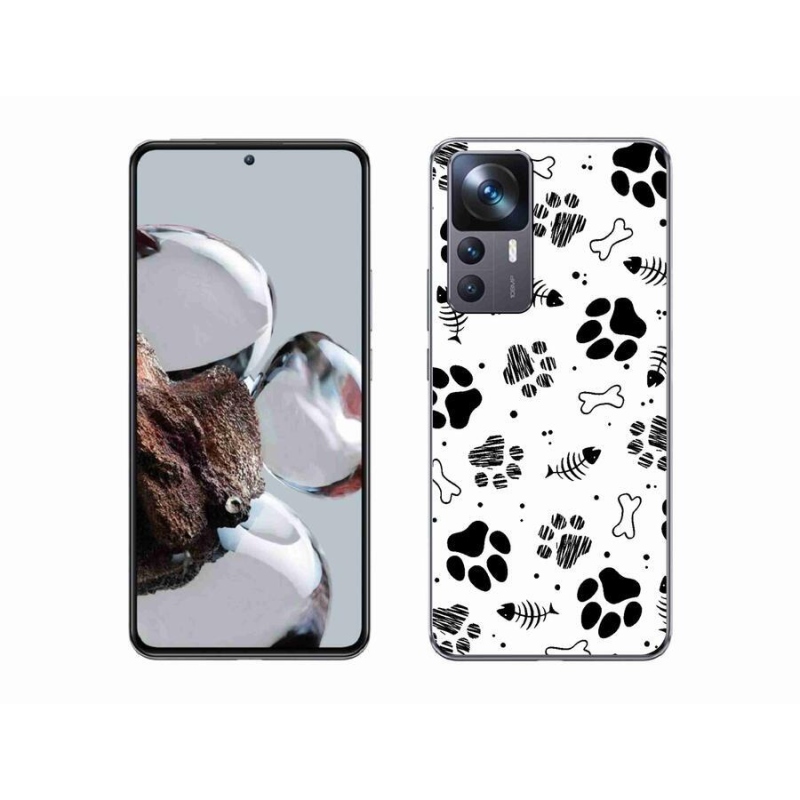 Gél borítás mmCase a Xiaomi 12T-hez - kutyamancsok 1