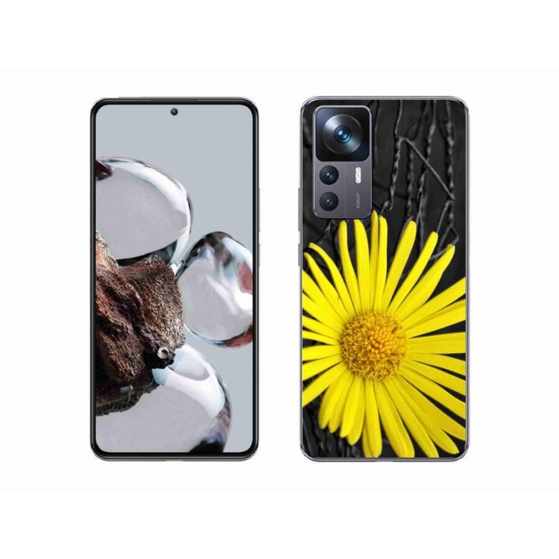 Gél borítás mmCase a Xiaomi 12T-hez - sárga virág