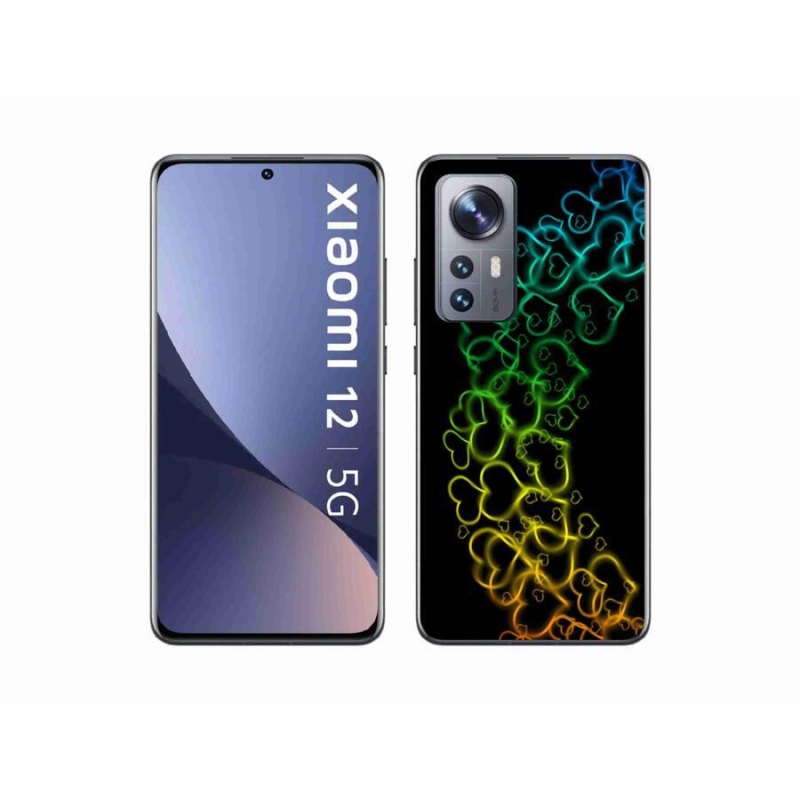 Gél borító mmCase a Xiaomi 12X-hez - színes szívek