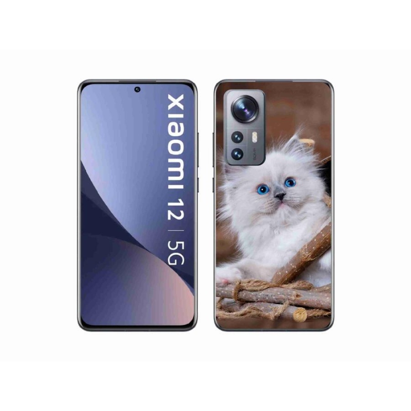 Gél borítás mmCase a Xiaomi 12X-hez - fehér cica