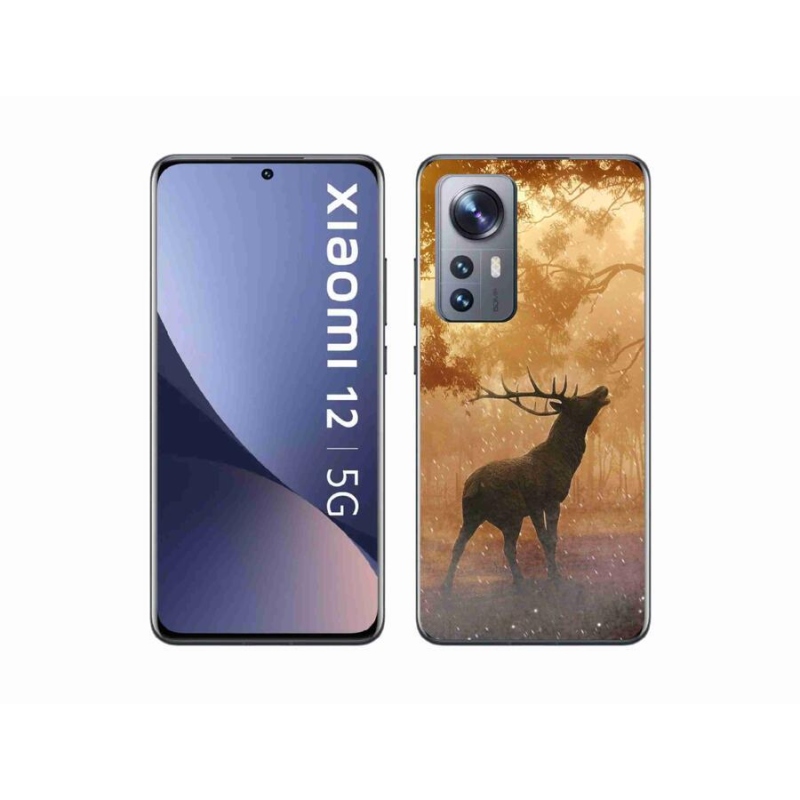 Gél borító mmCase a Xiaomi 12X-hez - szarvas a szarvasbőgésben