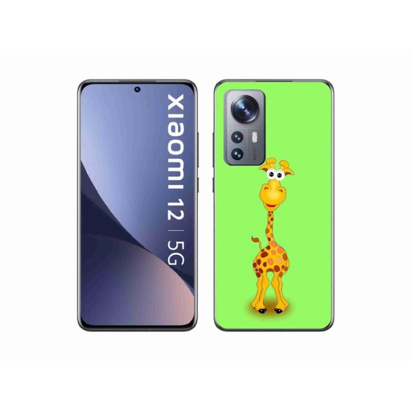 Gél borító mmCase a Xiaomi 12X-hez - rajzfilm zsiráf