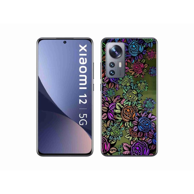Gél borító mmCase a Xiaomi 12X számára - virágok 6