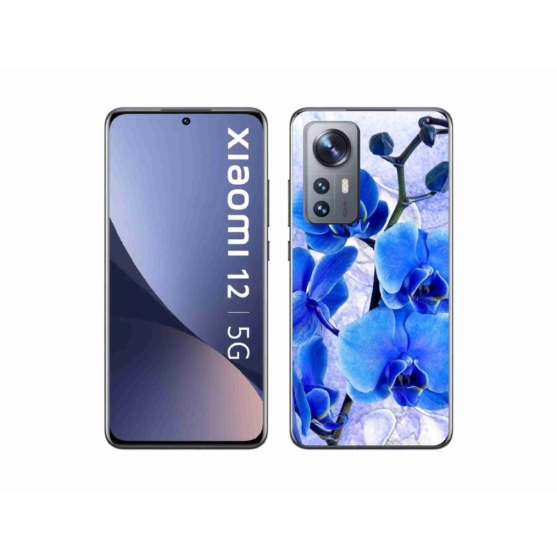 Gél borító mmCase a Xiaomi 12X-hez - kék virágok