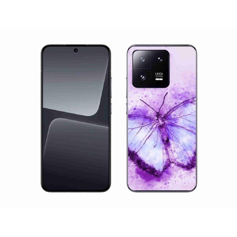Gél borítás mmCase a Xiaomi 13-hoz - lila pillangó