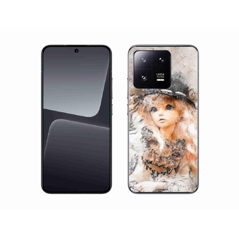 Gél borító mmCase a Xiaomi 13-hoz - lány kalapban