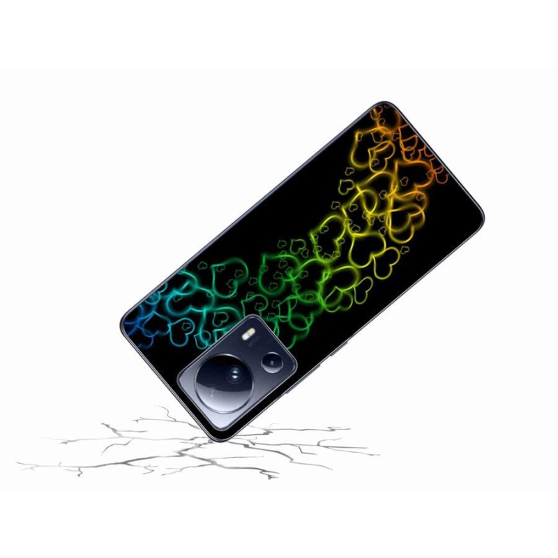 Gél borítás mmCase a Xiaomi 13 Lite-hoz - színes szívek