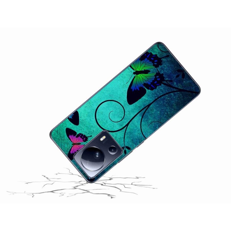 Gél borítás mmCase a Xiaomi 13 Lite-hoz - színes pillangók