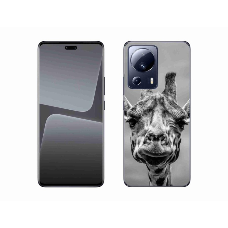 Gél borítás mmCase a Xiaomi 13 Lite készülékhez - fekete-fehér zsiráf