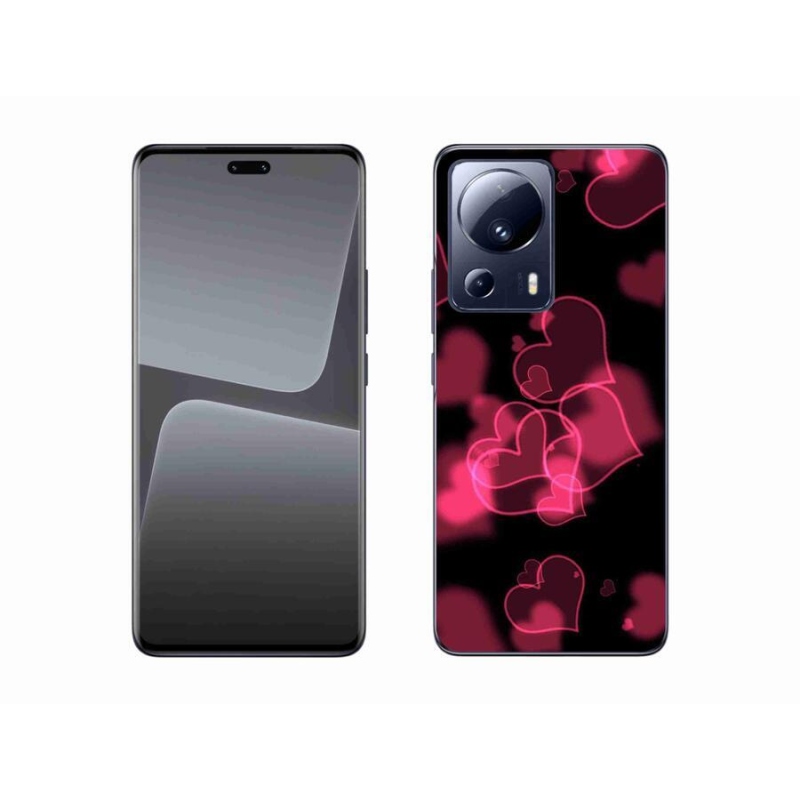 Gél borítás mmCase a Xiaomi 13 Lite-hoz - piros szívek