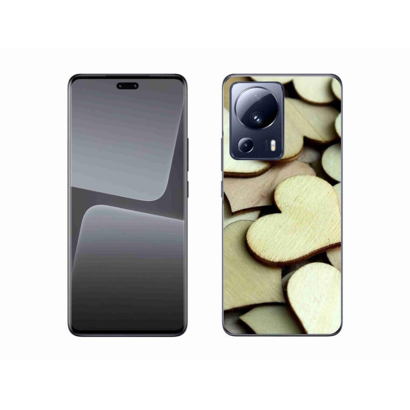 Gél borítás mmCase a Xiaomi 13 Lite-hoz - fából készült szívek