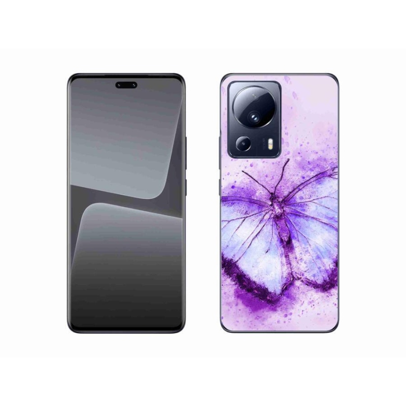 Gél borítás mmCase a Xiaomi 13 Lite-hoz - lila pillangó