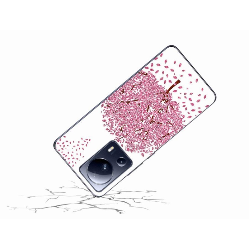 Gél borítás mmCase a Xiaomi 13 Lite-hoz - rajzfilmfa levelekkel