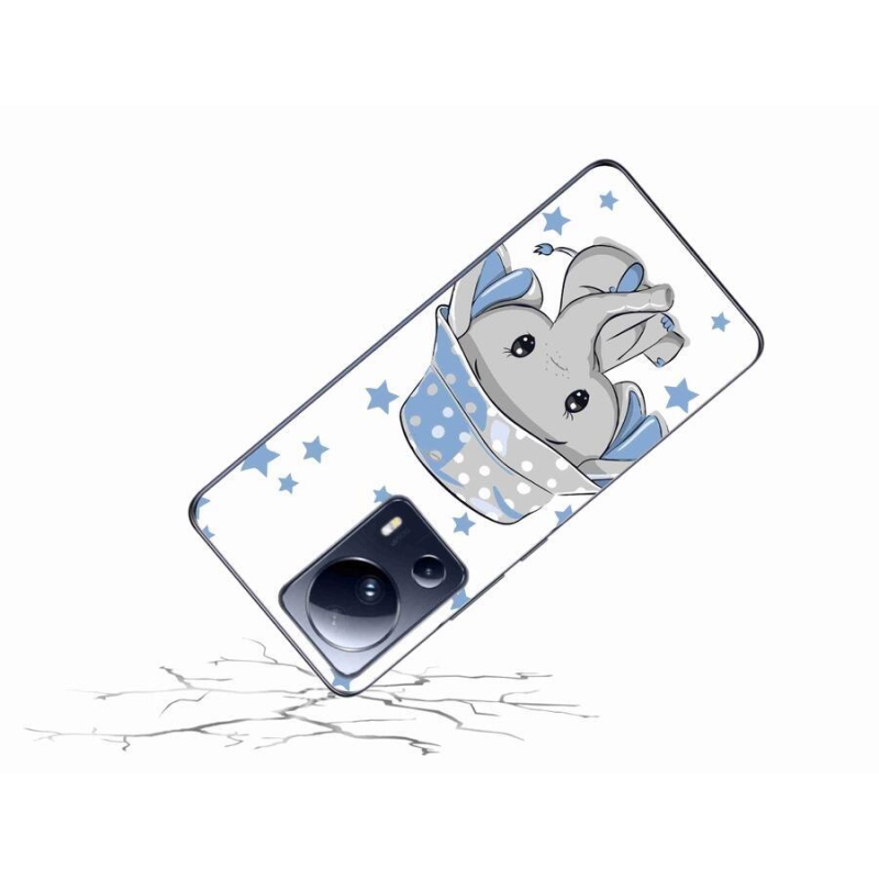Gél borítás mmCase a Xiaomi 13 Lite-hoz - kék elefánt