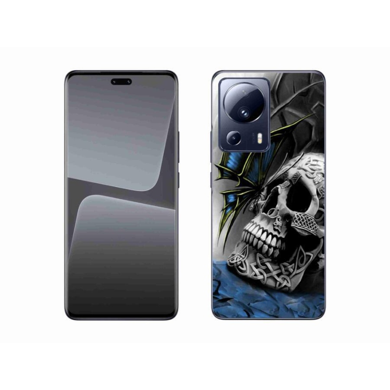 Gél borítás mmCase a Xiaomi 13 Lite-hoz - pillangó és koponya