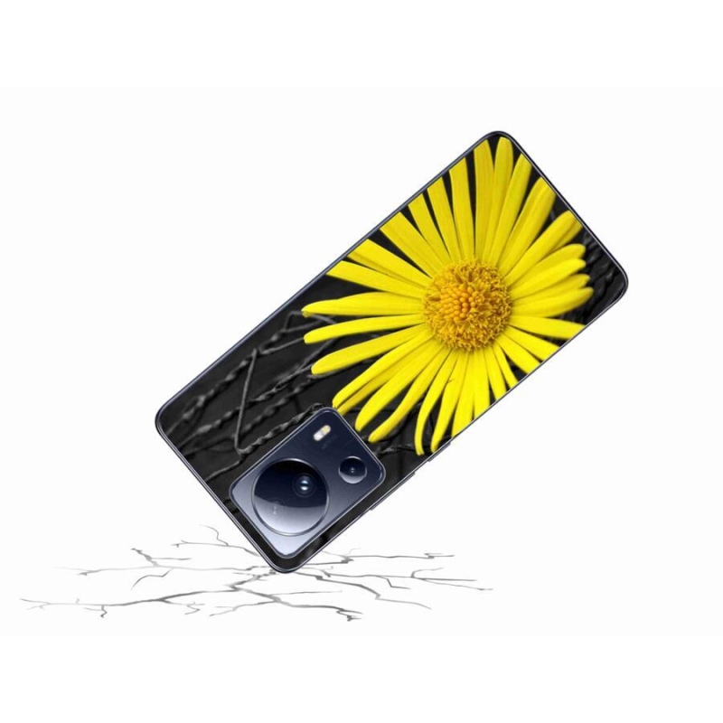 Gél borítás mmCase a Xiaomi 13 Lite-hoz - sárga virág