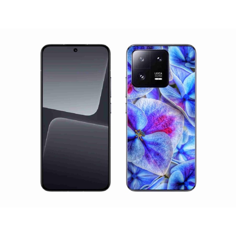 Gél borító mmCase a Xiaomi 13-hoz - kék virágok 1