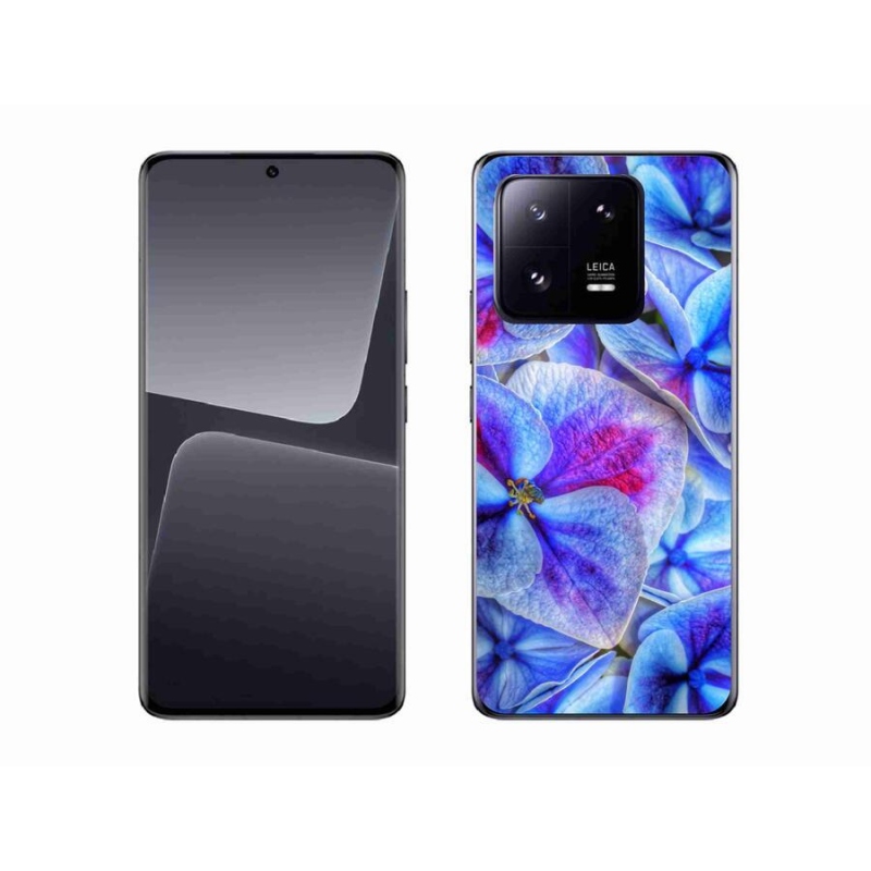 Gél borítás mmCase a Xiaomi 13 Pro-hoz - kék virágok 1