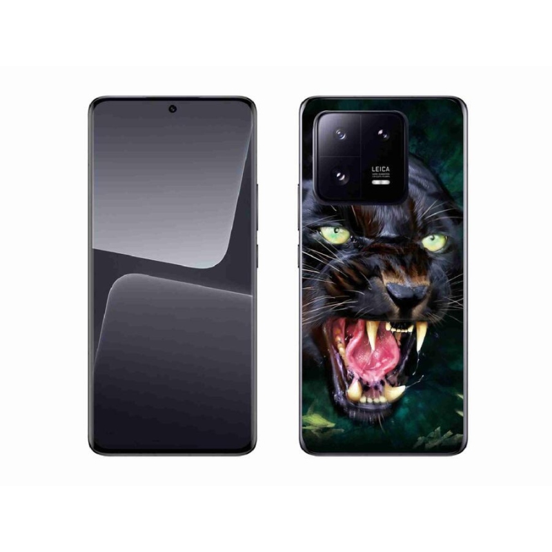 Gél borítás mmCase a Xiaomi 13 Pro-hoz - dühös fekete párduc