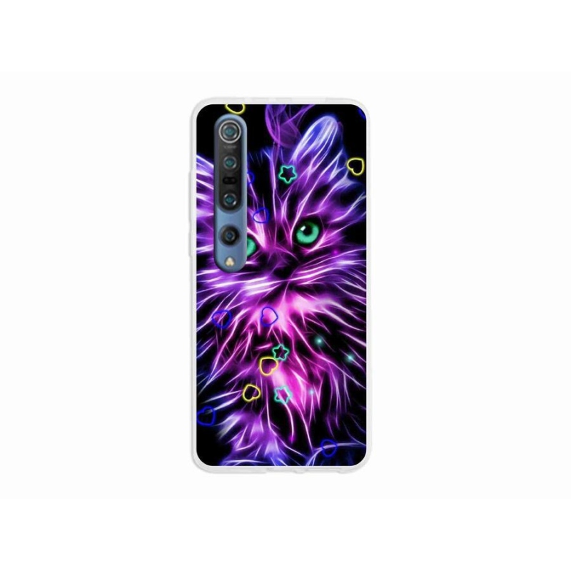 Gél borító mmCase a Xiaomi Mi 10 készülékhez - absztrakt macska