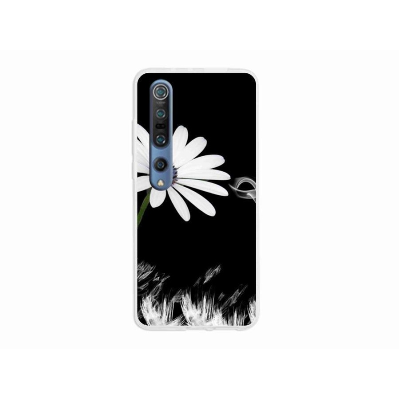 Gél borítás mmCase a Xiaomi Mi 10 készülékhez - fehér virág