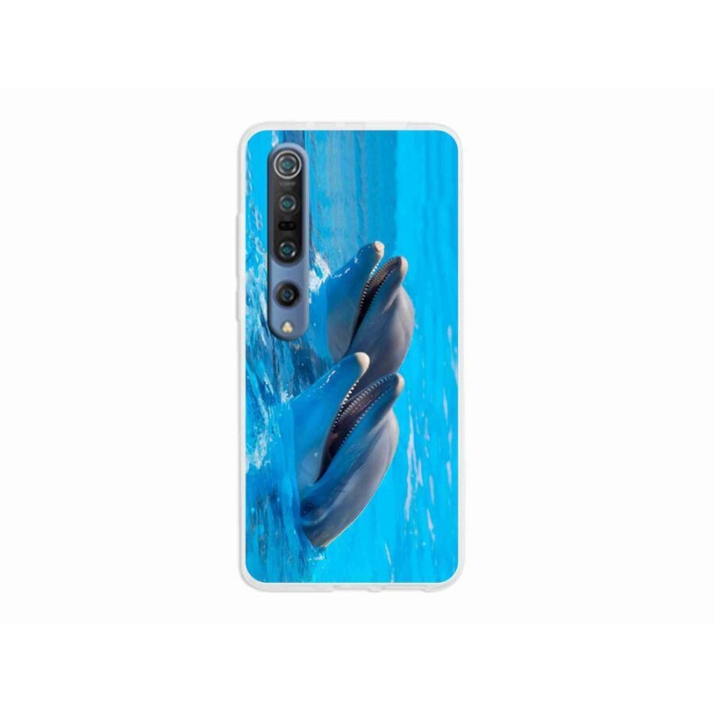 Gél borítás mmCase a Xiaomi Mi 10 készülékhez - delfinek